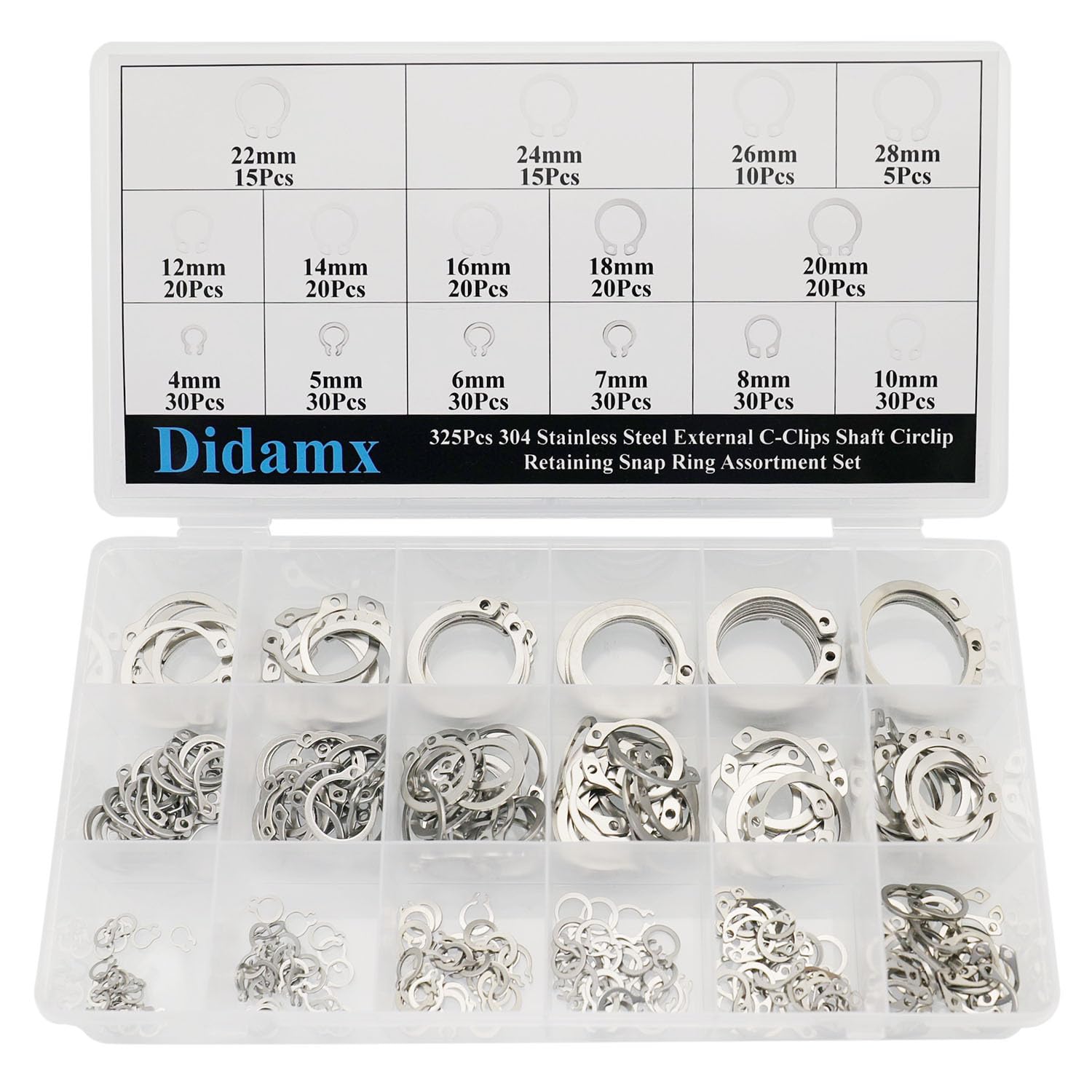 Ruff Draf – Rounda / Da' Clipz Go On Amazon.com: Didamx 325Pcs 304 Stainless Steel External C-Clips